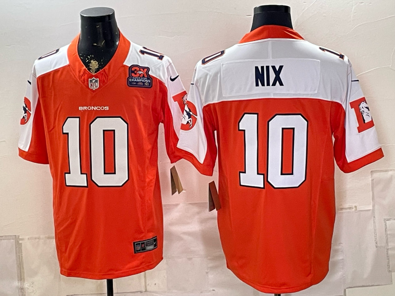 Men 2026 Denver Broncos #10 Nix orange Nike Limited NFL Jersey 0903001